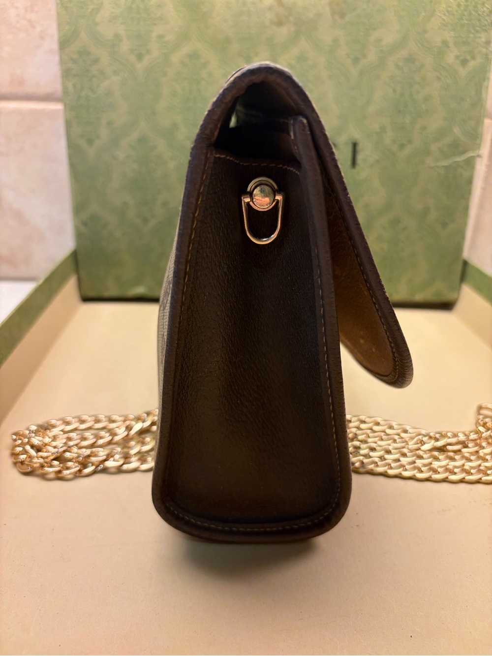 Gucci Beige GG Canvas Shoulder Bag - Picture 4 of 12